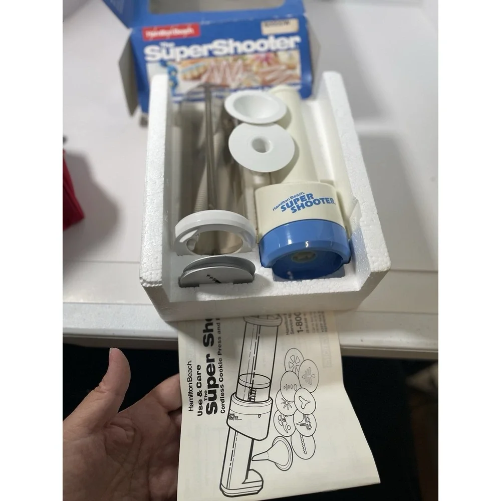 Vintage Hamilton Beach The Super Shooter Cordless Cookie Press & Food Decorator